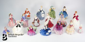 Sixteen Royal Doulton Figures