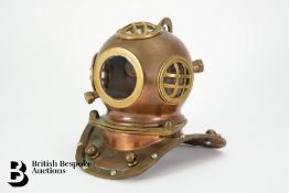 Copper and Brass Divers Helmet
