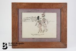 WWI Caricatures and WWII Red Ensigns Flags