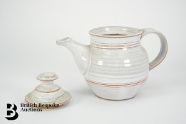 Cream Glazed Tea Pot