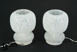 Pair of Italian Glass Table Lamps