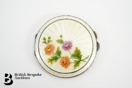 George VI Ladies Silver and Enamel Compact