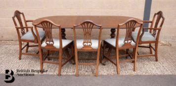 Hepplewhite Style Dining Table and Chairs