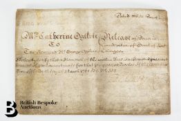 18th Century Vellum Deed