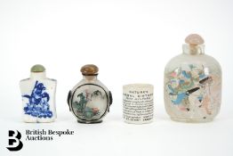 Chinese Reverse Painted Snuff Bottles