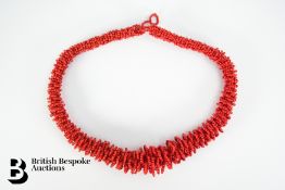 Nigerian Red Coral Necklace