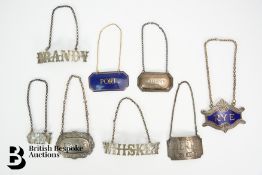 Silver Plated Cocktail Shaker and Labels