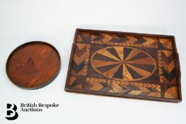 Two Marquetry Trays
