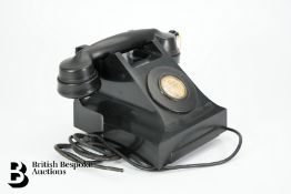 Vintage Black Bakelite Telephone