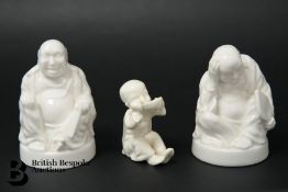 Blanc de Chine Buddha Figurines