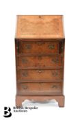Walnut Drop Front Writing Bureau