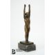 Bronzed Gymnastic Figure - Image 1 of 2