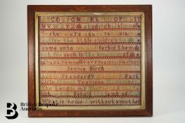 19th Century Sampler