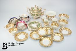 Miscellaneous 19th Century English Porcelain Tea Ware