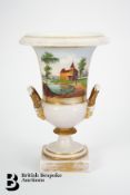 19th Century German Porcelain Urn
