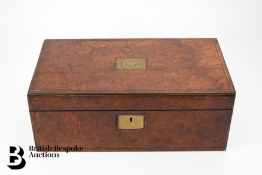 Burr Walnut Writing Box