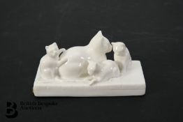 19th Century Porcelain Cat Group