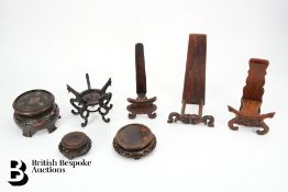 Chinese Vase Supports and Plate Rests