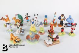 Eighteen Porcelain Walt Disney Figures