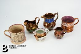 Collection of Sunderland and Other Lustre Ware