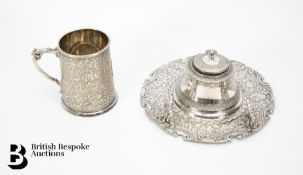 Graham & Norton Silver Plated Ink Stand