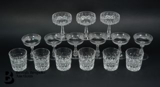 Six Crystal Champagne Coup