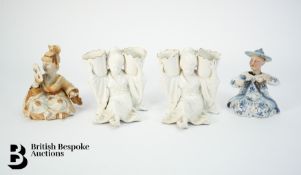 Pair of 19th Century Spill Vases