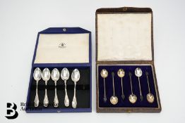 Two Boxes of Silver Spoons