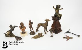 Collection of Bronze Effect Figures