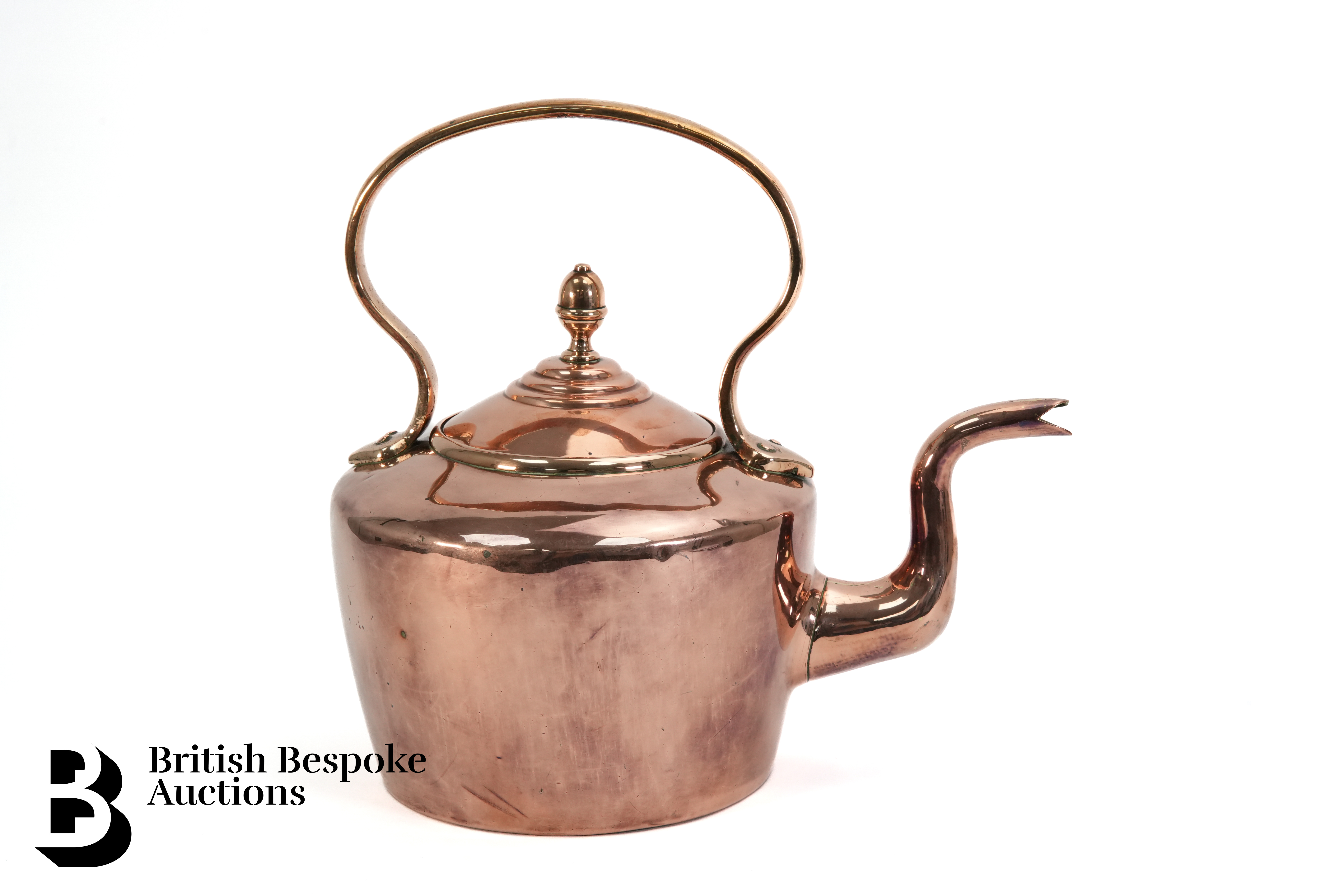 Large Copper Fireside Kettle