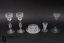 Pair of Crystal Candle Stands