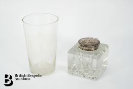 Silver Collared Ink Well