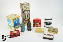 Ten Vintage Tins