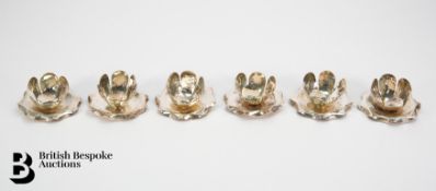 Six Silver Plated Tea Light Stands