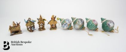 Eight Christmas Baubles