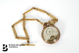 Hebdomas 8-day Open Faced Pocket Watch