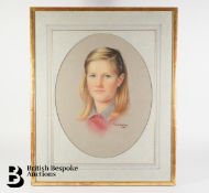 David Hankingow (20th Century) Pastel Portraits