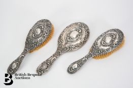 Silver Vanity Brushes