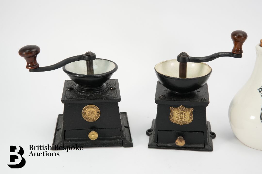 Three Cast Iron Coffee Grinders - Image 2 of 3