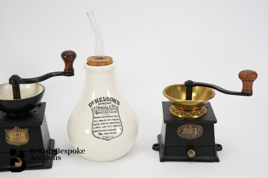Three Cast Iron Coffee Grinders - Image 3 of 3