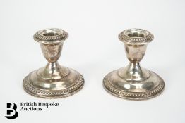 Pair of Silver Candlesticks