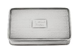 A William IV silver snuff box