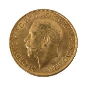 A George V full sovereign 1911