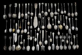 A collection of silver spoons