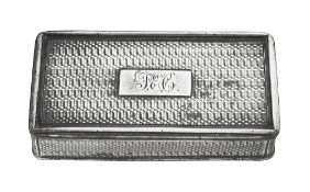 A William IV silver snuff box