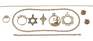 A collection of jewellery