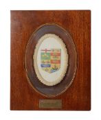 Royal Interest. A panel of icing from the Coronation cake of George V and Queen Mary 1911