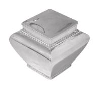 A late Victorian silver tea caddy