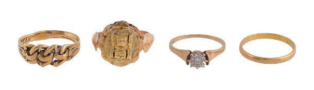 A group of four rings