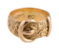 A Victorian style buckle ring